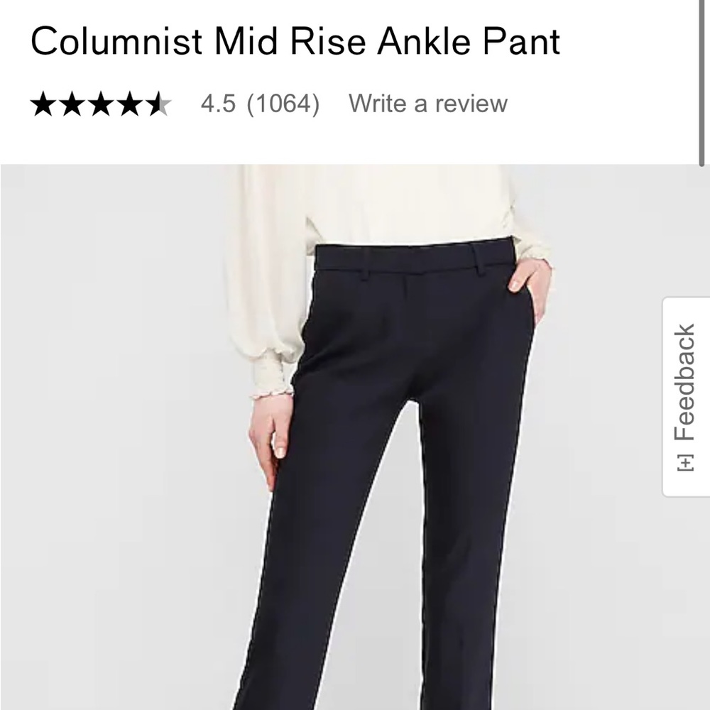 Woman’s Express Columnist Ankle Mid Rise Pant